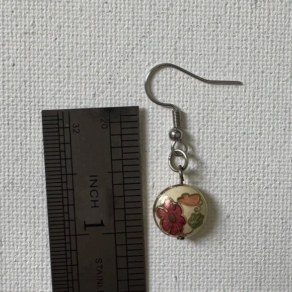 Earrings Cloisonne - Picture 3 of 4